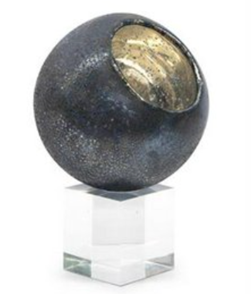 Sphere with Crystal Base - Blue