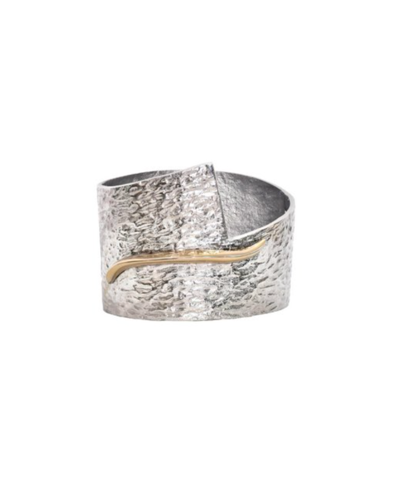 Floral Container - Silver and Gold