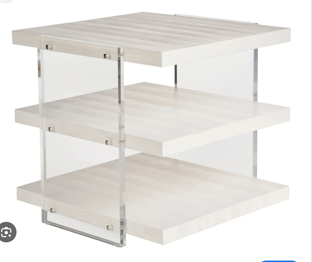 St. Kitts End Table - White