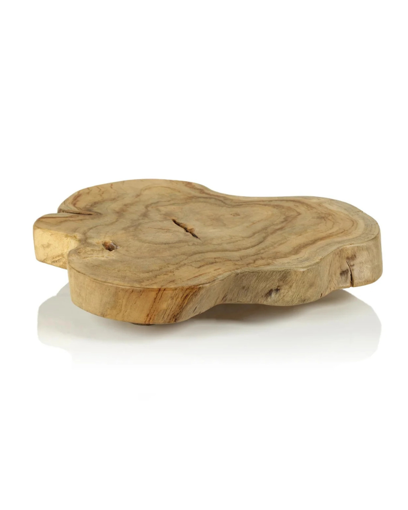 Live Edge Footed Serving Board - Natural
