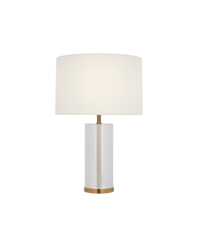Lineham 16" cordless accent lamp in Crystal with light module