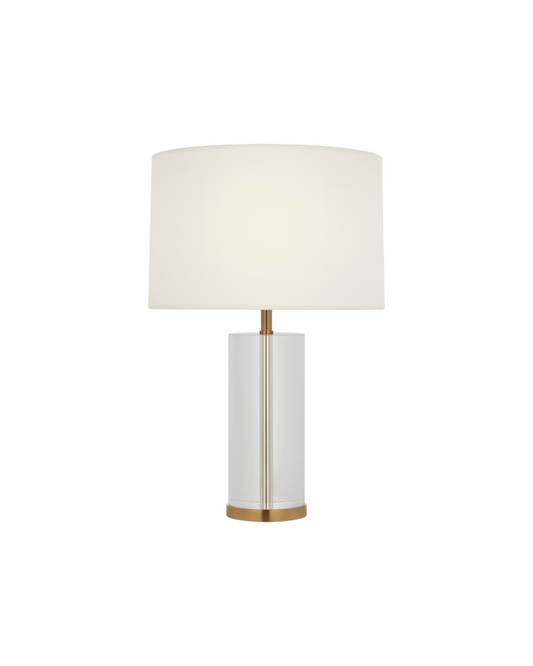 Lineham 16" cordless accent lamp in Crystal with light module