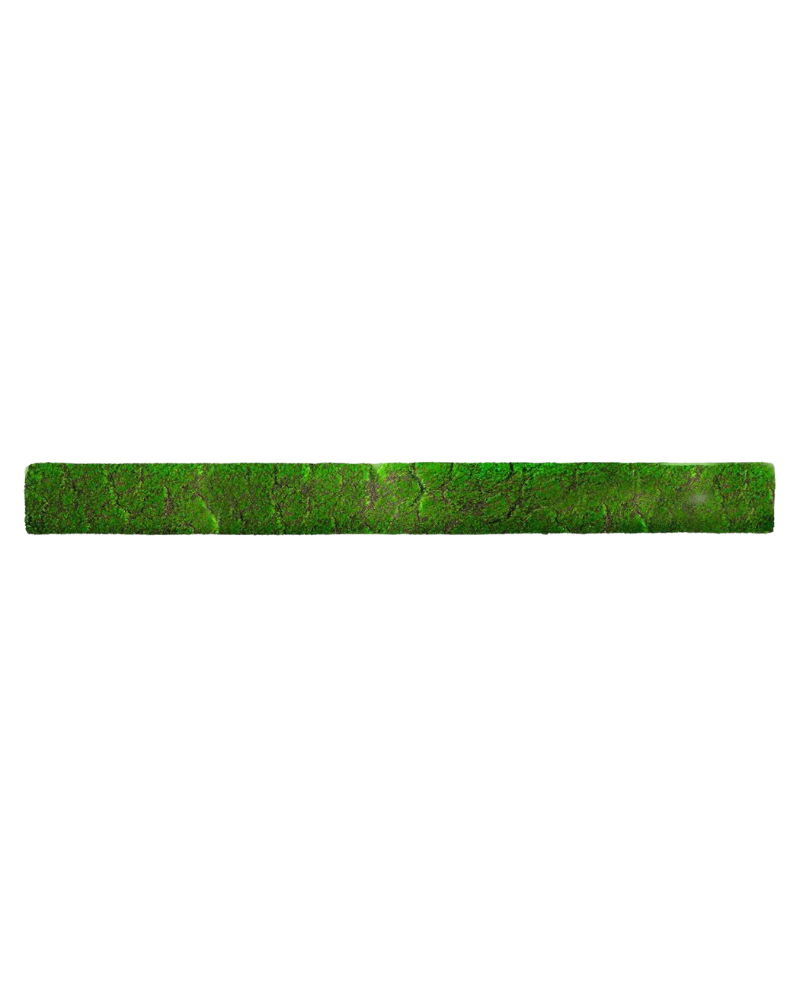 Verdant Linear Moss Panel - Green