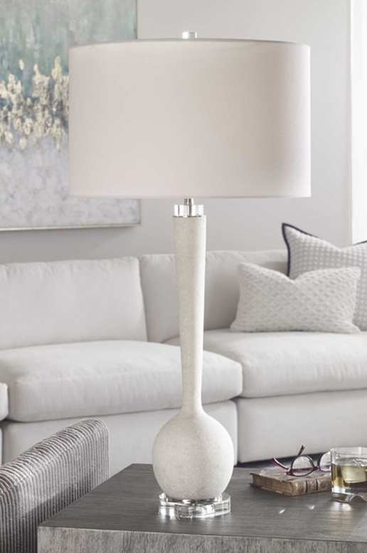 Marble Drum Base Lamp