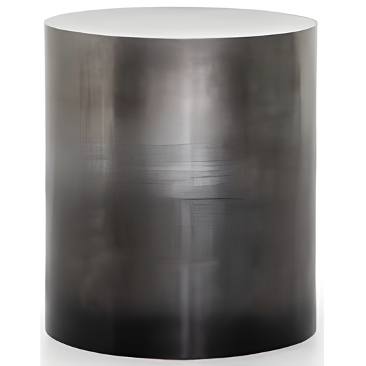 Dark Cylindrical End Table