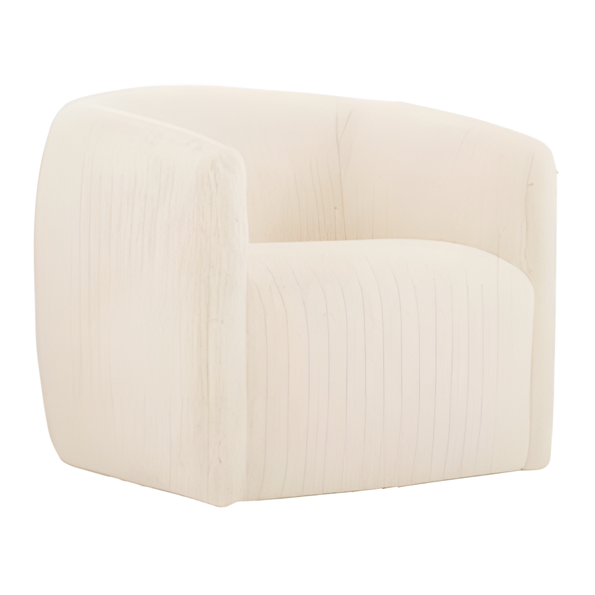 Cream Upholstered Accent Chair