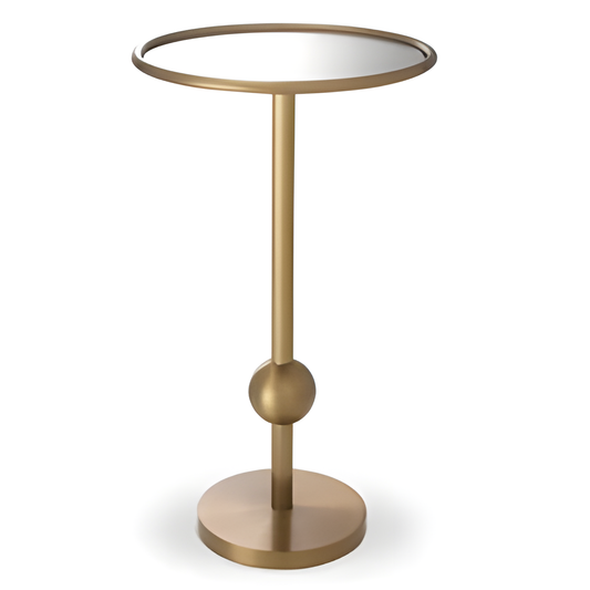 Gold-Tone Martini Side Table