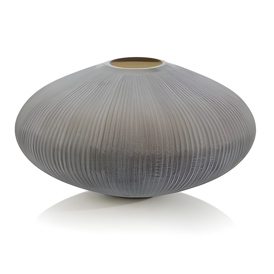 Pinstripe Disc Vase