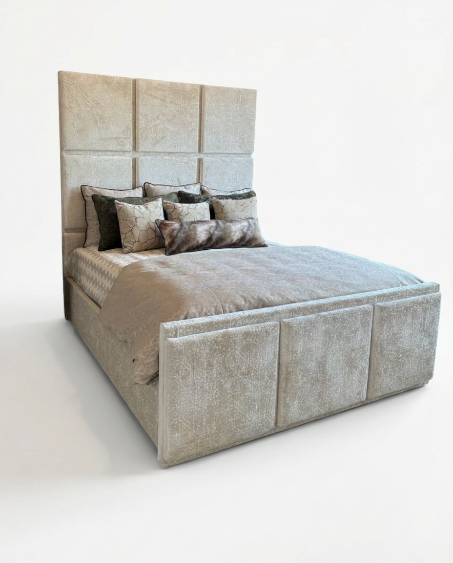 Architectural Grid Bed – Cornerstone Ivory