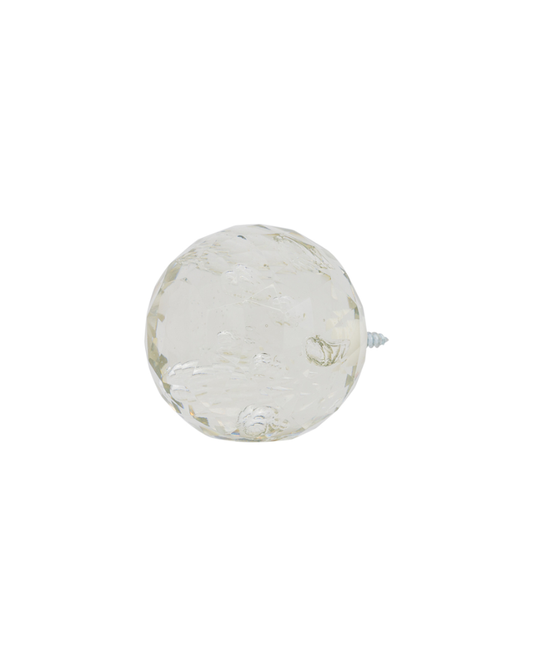 Drapery Hardware Finials - Faceted Glass Ball