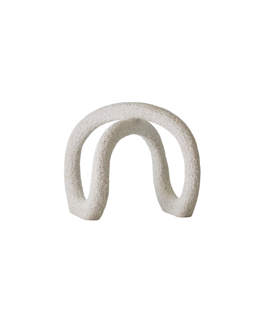 Marble Knott Sculpture - Cream