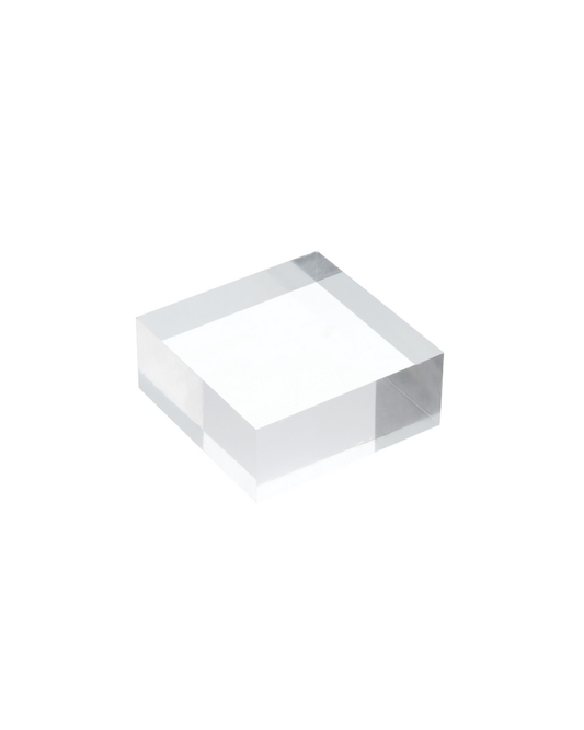 4"x 2" Clear Acrylic Square Riser - Clear