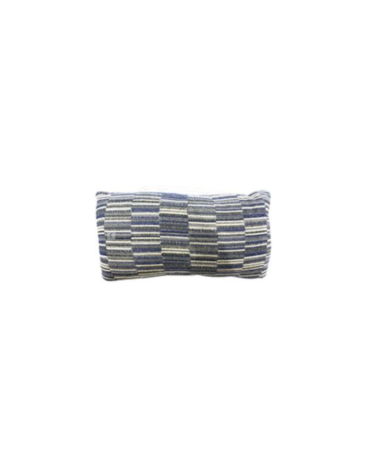 24x13 Blue and Cream Pillow