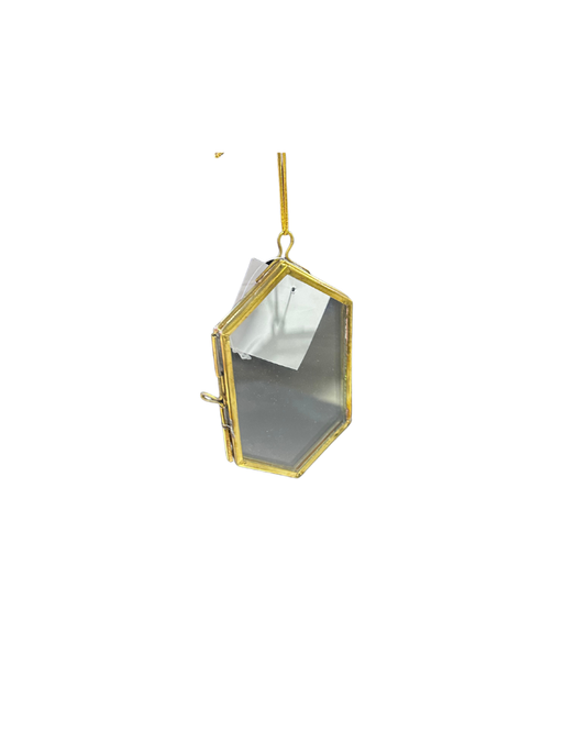 Diamond Frame Oranament - Gold