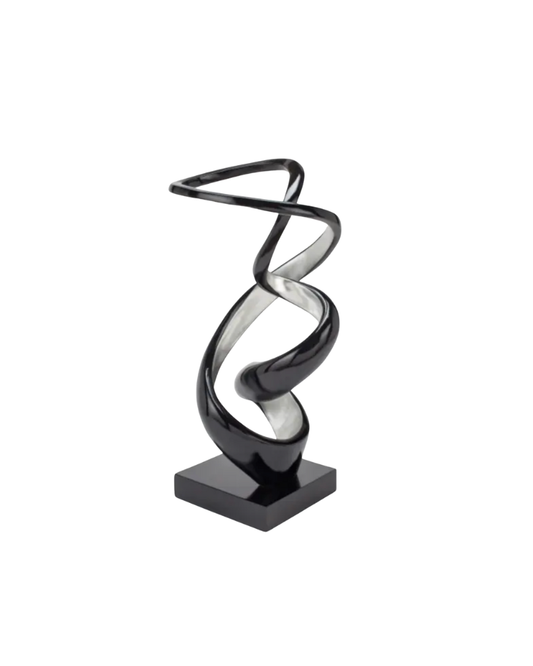 Swirl Sculpture - Black