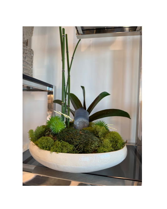 Floral Arrangement in Cream Bowl