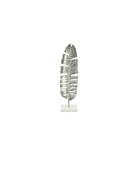 Leaf on Stand - Silver