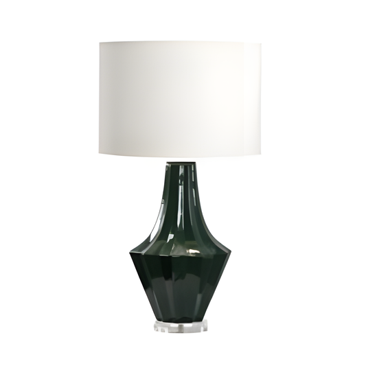 Green Geometric Table Lamp