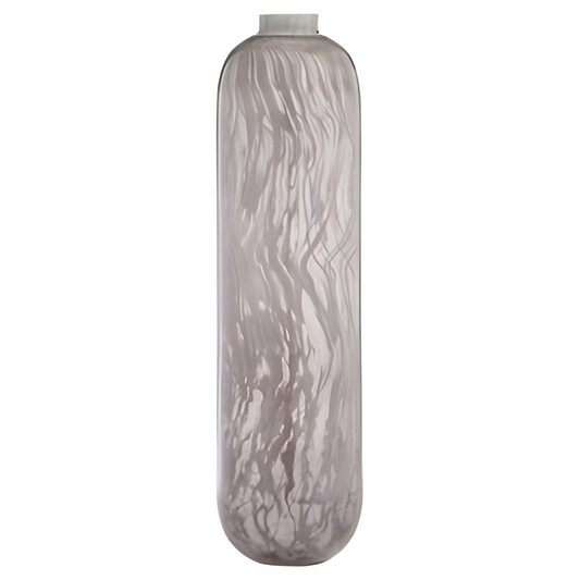 Billow Large Gray Swirl Vase