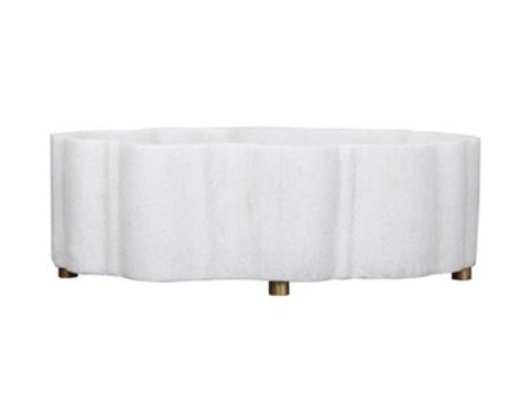 Large Oval Marble Bowl