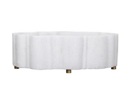 Large Oval Marble Bowl