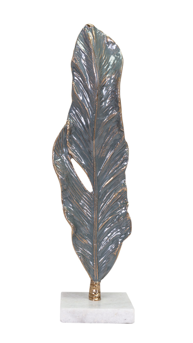Leaf Sculpture- Teal