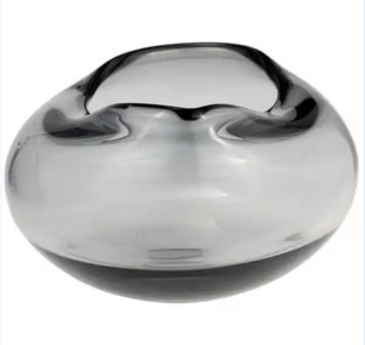 Gray Glass Bowl
