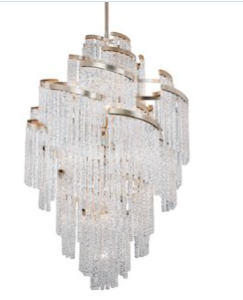 Layered Chandelier - Crystal