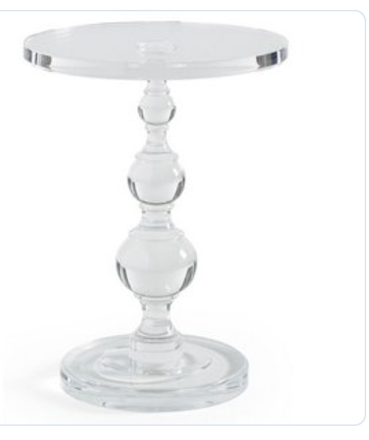 Acrylic Side Table - Clear