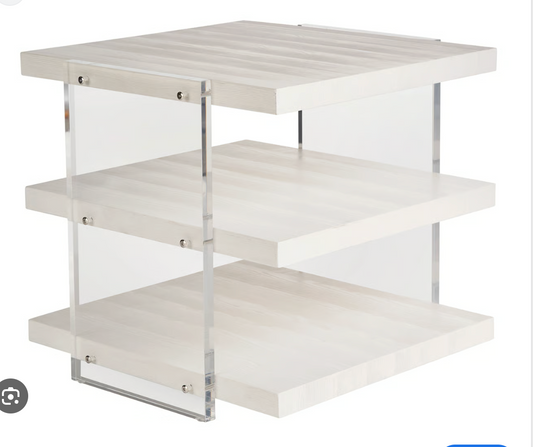 St. Kitts End Table - White