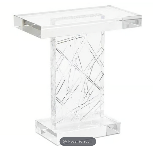 Glass End Table - Clear
