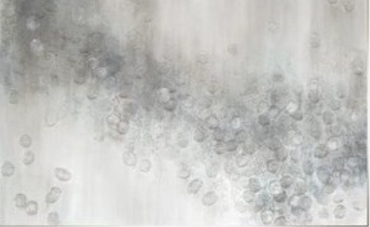 Night Snowflake Art - Silver