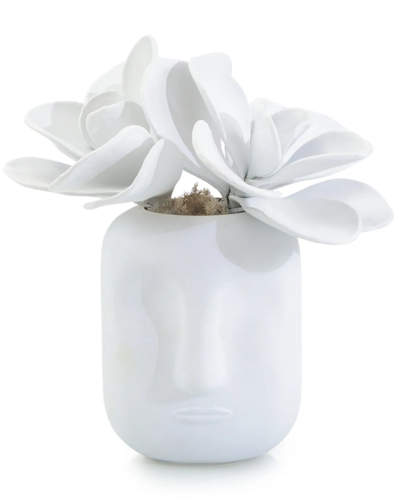 Face Vase - White