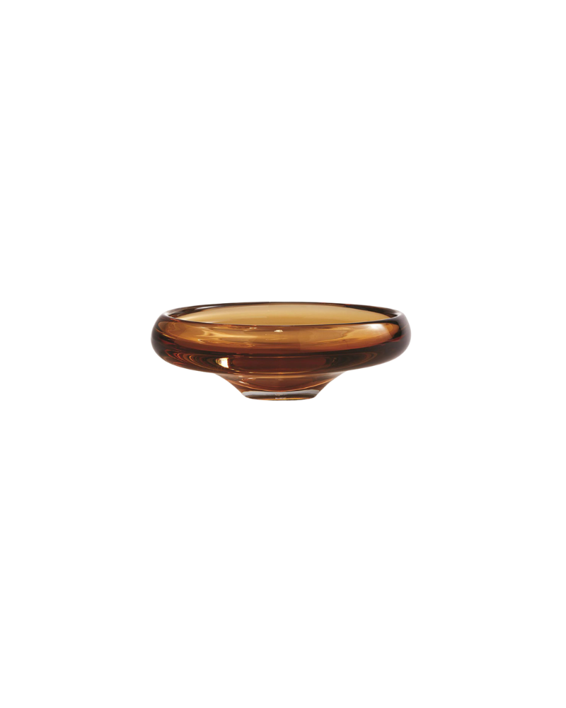 Rolled Lip Bowl - Amber