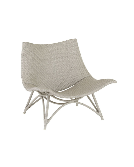 Cradled Rattan Lounge Chair - Weathered Gray