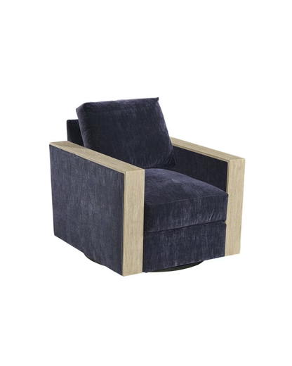 Swivel Chair - Blue and Orange