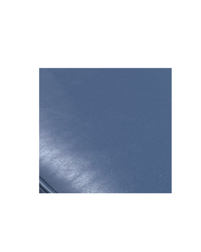 Cowhide Swivel Chair - Blue