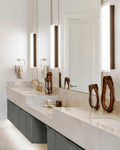 Teardrop Glass Vase – Brown