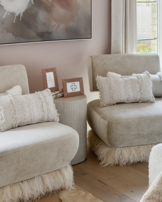 Terra Column Accent Table – Cream