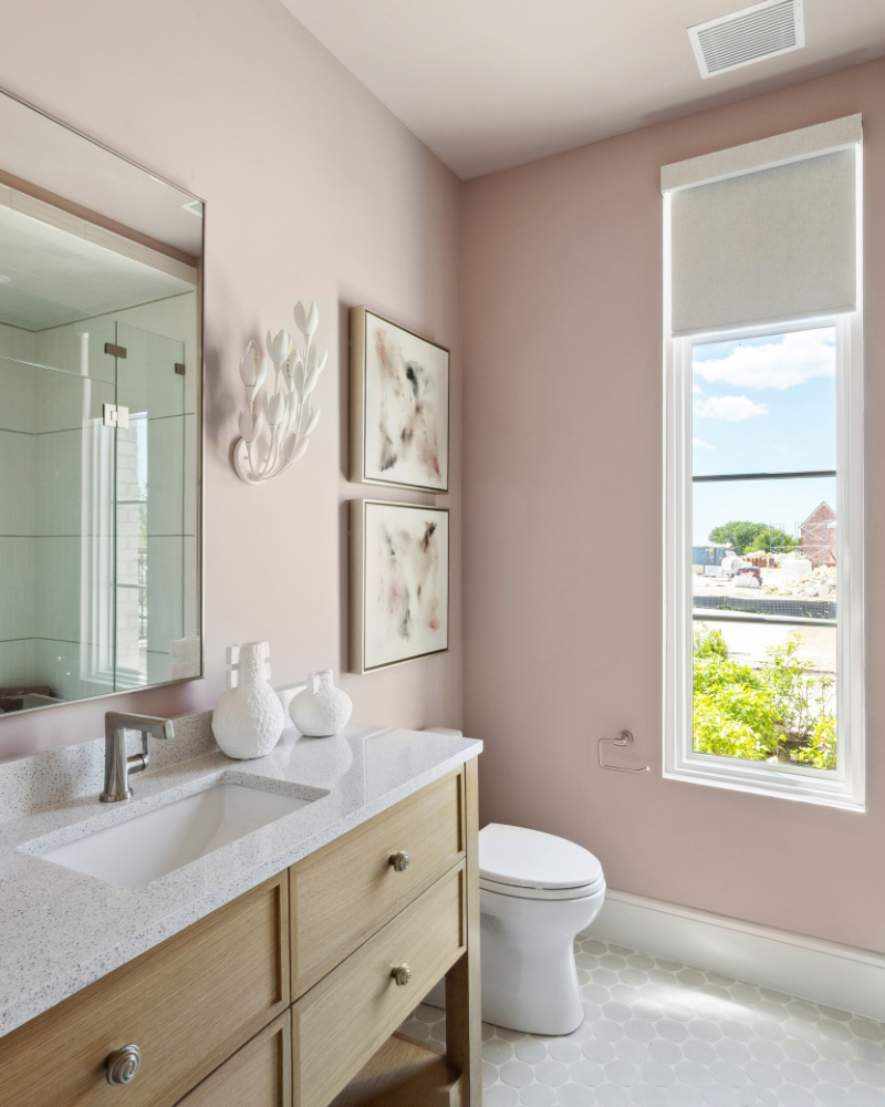 Nexus I Art - Pink and Cream