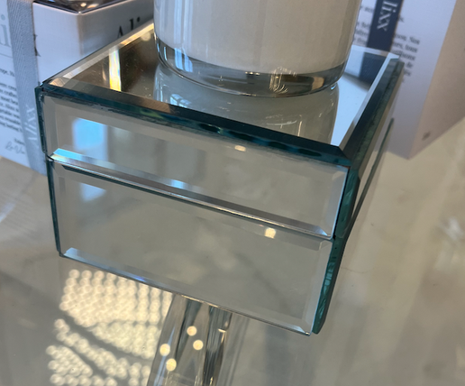 6" Mirror Box Riser - Silver